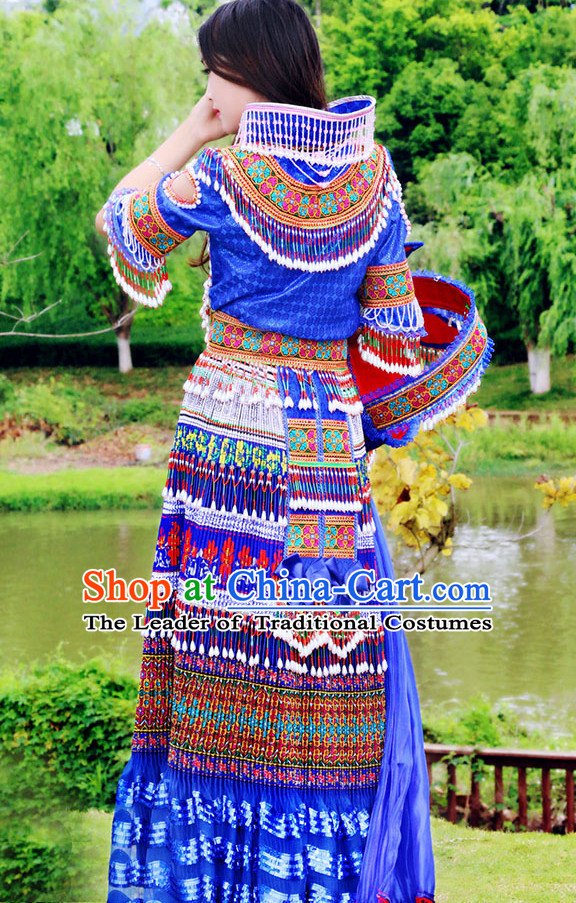 Hmong Minority Miao Clothing Ethnic Miao Minority Dance Costume Minority Dress Dance Miao Costumes Hat