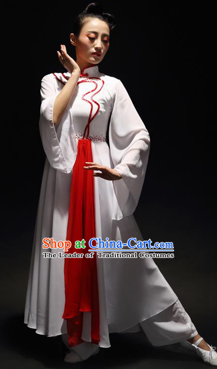 Traditional Chinese Classical Yangko Dance Dress, Yangge Fan Dancing Costume Chorus Suits, Folk Dance Yangko Costume for Women