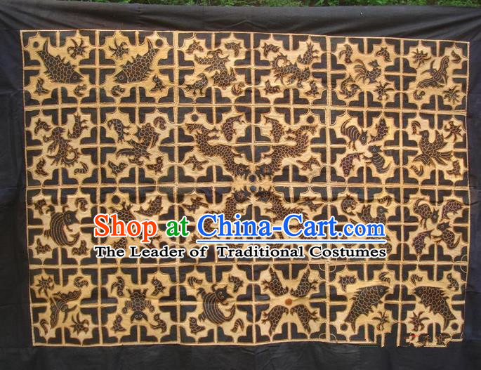 Traditional Chinese Miao Nationality Classic Hand Made Embroidery Flake
