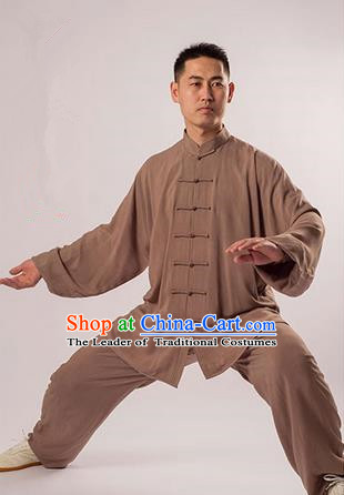 Top Noil Poplin Kung Fu Costume Martial Arts Kung Fu Training Uniform Gongfu Shaolin Wushu Clothing Tai Chi Taiji Teacher Suits Uniforms for Men