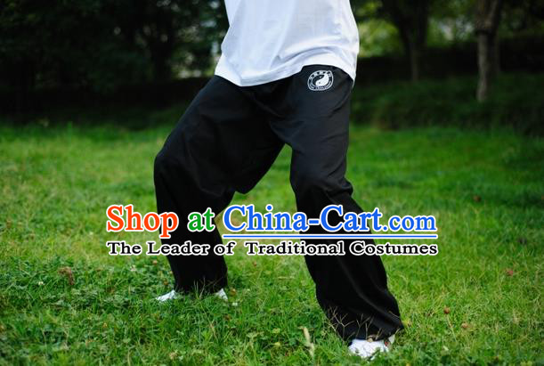 Traditional Chinese Top Kung Fu Trousers Martial Arts Kung Fu Training Tai Chi Taiji Pants for Men