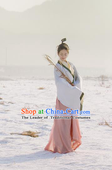 Traditional Chinese Ancient Costume Swordsman Dress, Asian China JIn Dynasty Palace Lady Hanfu Clothing for Women