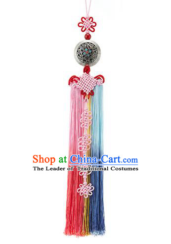 Korean National Belts Accessories Bride Wedding Hanbok Tassel Waist Pendant, Asian Korean Chinese Knot Waist Decorations for Women
