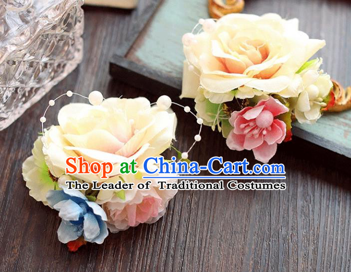 Chinese Traditional Bride Hair Accessories Wedding White Peony Flower Hair Stick for Women