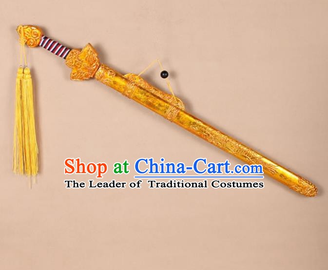 Asian Chinese Beijing Opera Sword, Traditional China Peking Opera Emperor Sword