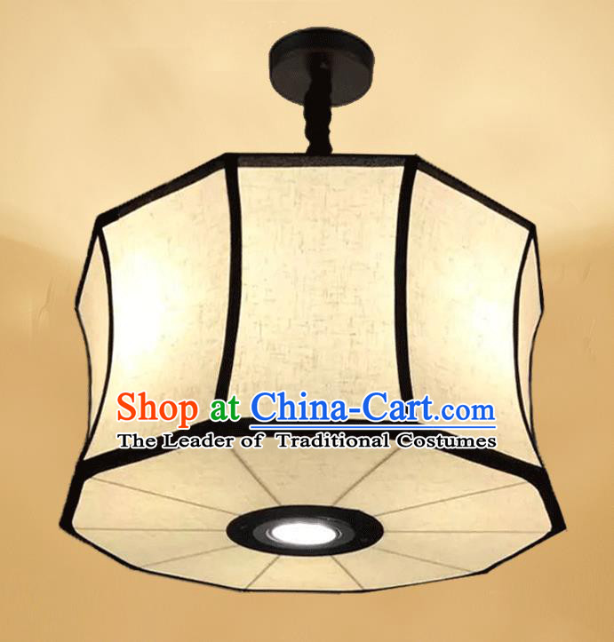 Traditional Chinese Handmade Linen Palace Lantern China Ceiling Palace Lamp