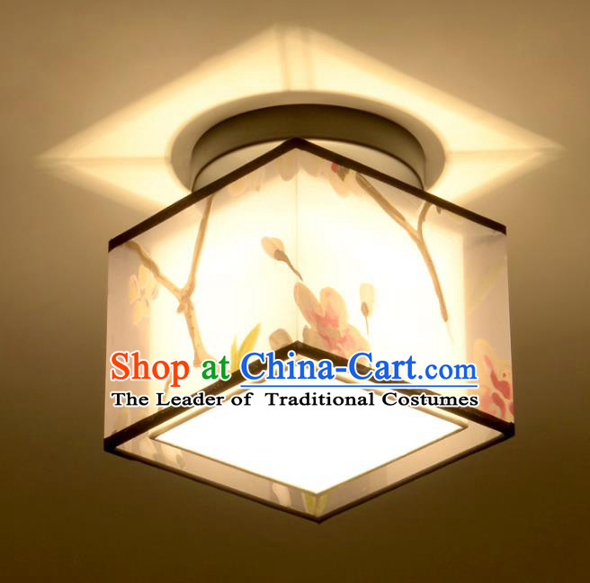 Traditional Chinese Handmade Painting Sheepskin Palace Lantern China Ceiling Palace Lamp