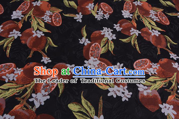 Chinese Traditional Costume Royal Palace Red Lotus Root Pattern Satin Brocade Fabric, Chinese Ancient Clothing Drapery Hanfu Cheongsam Material