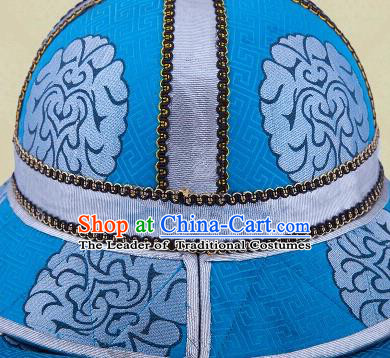 Traditional Chinese Nationality Dancing Costume Mongolian Folk Dance Ethnic Headdress Hat Headband