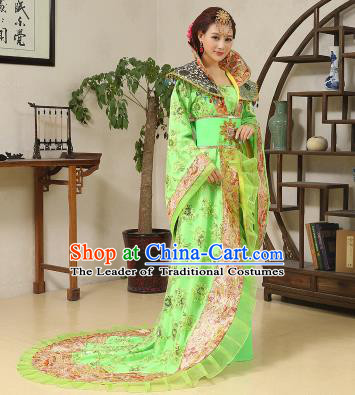 Traditional Ancient Chinese Imperial Emperess Costume, Chinese Wedding Dress, Cosplay Chinese Peri Imperial Princess Tailing Clothing Hanfu for Women