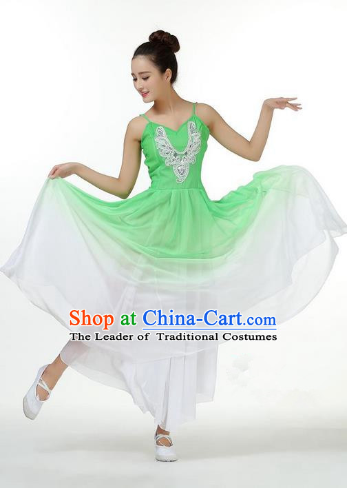 Traditional Chinese Yangge Fan Dance Modern Dance Costume