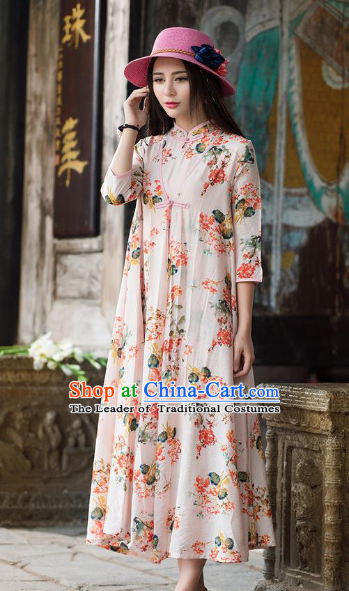 Traditional Ancient Chinese National Costume, Elegant Hanfu Pink Cardigan, China Tang Suit Cape, Upper Outer Garment Dust Coat Cloak Clothing for Women