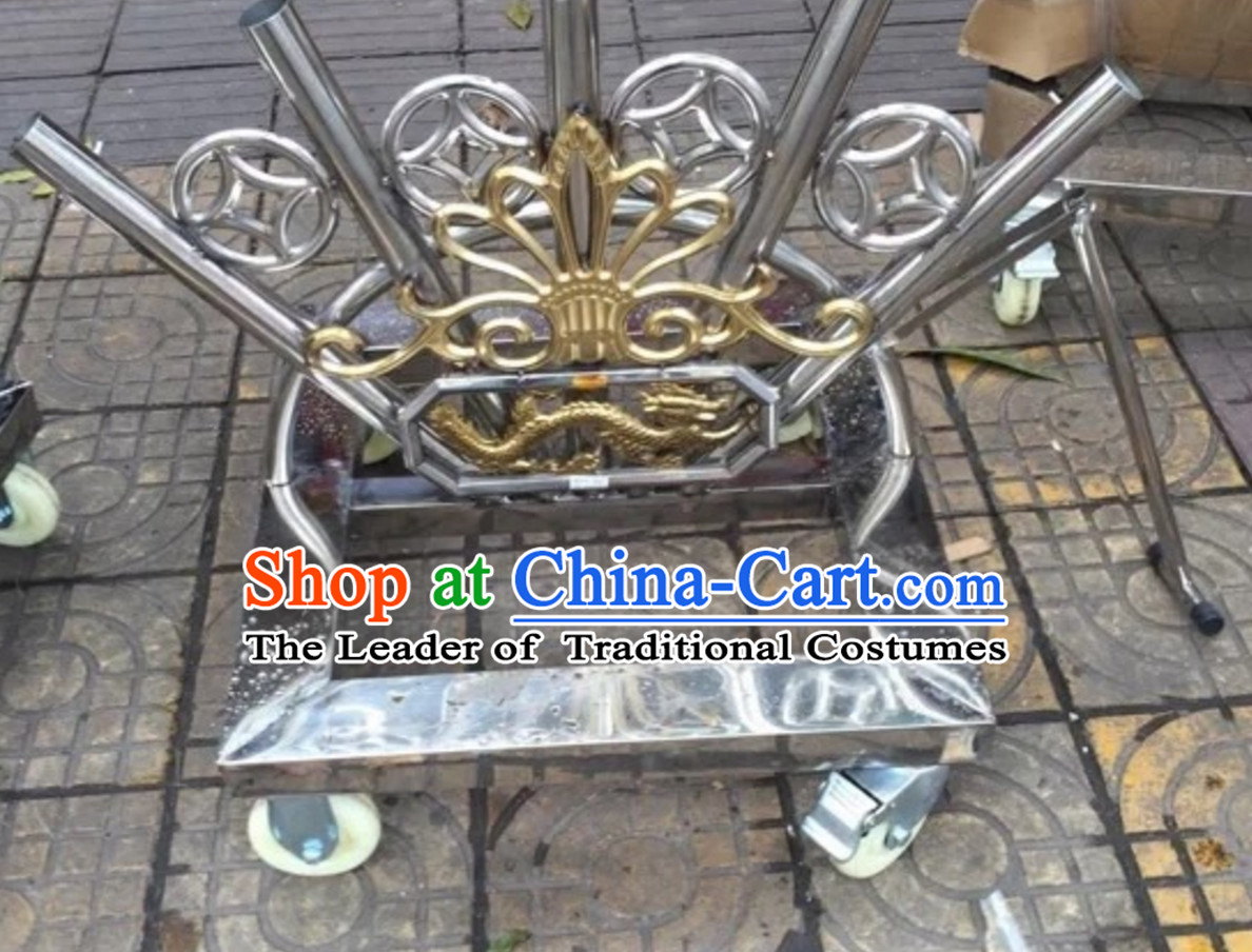 Traditional Chinese Big Banner Holder Giant Flag Cart