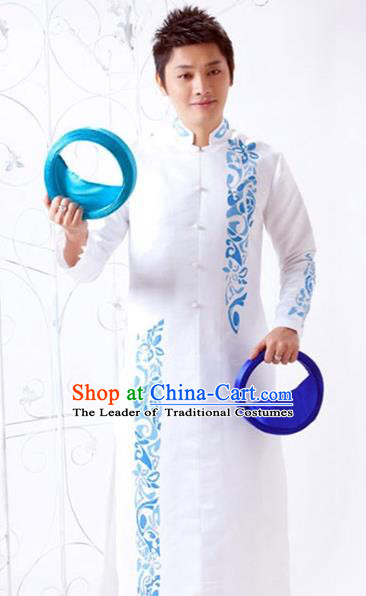 Traditional Top Grade Asian Vietnamese Costumes Classical Bridegroom Dress, Vietnam National Clothing for Men