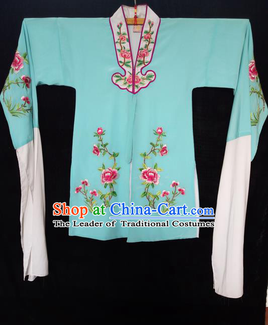 Traditional Chinese Peking Opera Costumes Blouse, China Beijing Opera Embroidered Flower Wearing for Women