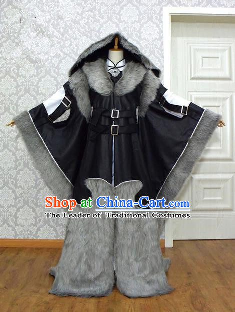 Top Grade Traditional China Ancient Cosplay Swordsman Costumes, China Ancient Chivalrous Expert Hanfu Clothing for Men