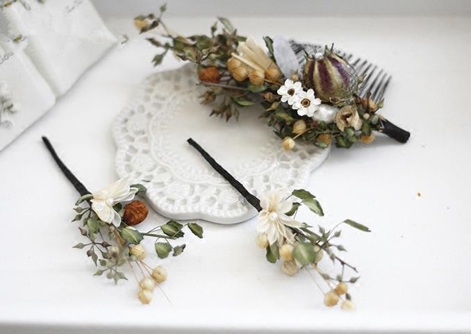 Top Grade Handmade Wedding Bride Hair Accessories Flowers Headwear, Traditional Princess Baroque Hairpin Headpiece for Women