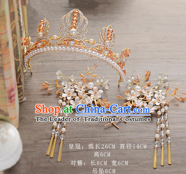 Chinese Ancient Style Hair Jewelry Accessories Hairpins Headwear Headdress Hair Fascinators for Women