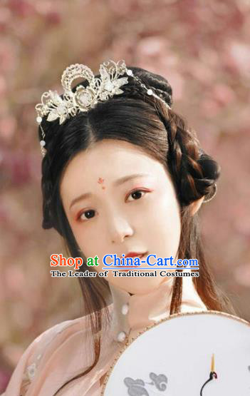 Traditional Ancient Chinese Imperial Consort Hair Accessories, Chinese Han Dynasty Princess Hairpins Headwear for Women