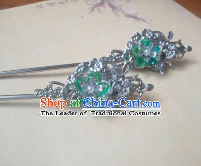 Traditional Handmade Chinese Ancient Classical Hanfu Hair Accessories Hairpins, Princess Headpiece Palace Lady Hair Stick for Women
