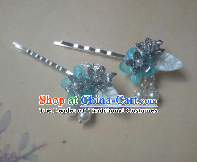 Traditional Handmade Chinese Ancient Classical Hanfu Hair Accessories Hairpins, Princess Headpiece Hair Claw for Women