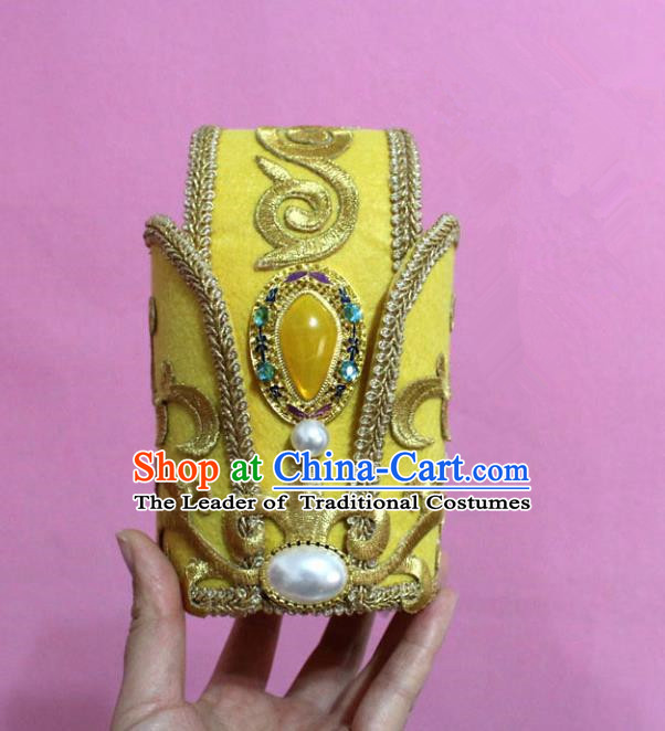Traditional Handmade Chinese Hair Accessories Emperor Headwear, China Tang Dynasty Hairdo Crown Tuinga for Men