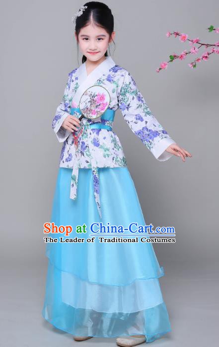 Traditional Chinese Ancient Princess Fairy Costume, China Han Dynasty Imperial Consort Clothing for Kids