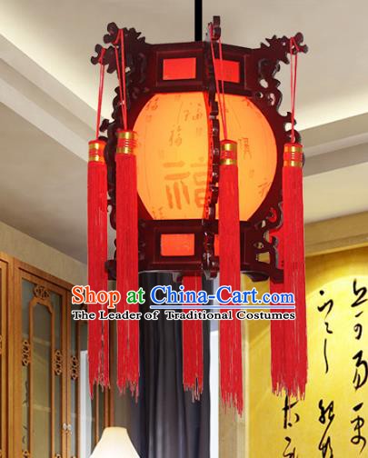 Traditional Chinese Handmade Wood Printing Lantern Classical Palace Lantern China Ceiling Palace Lamp