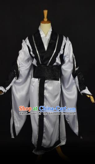 Traditional Chinese Ancient Taoist Costume, China Tang Dynasty Priest Frock for Men
