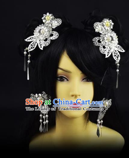 Traditional Handmade Chinese Hair Accessories Hairpins Headwear Complete Set for Women
