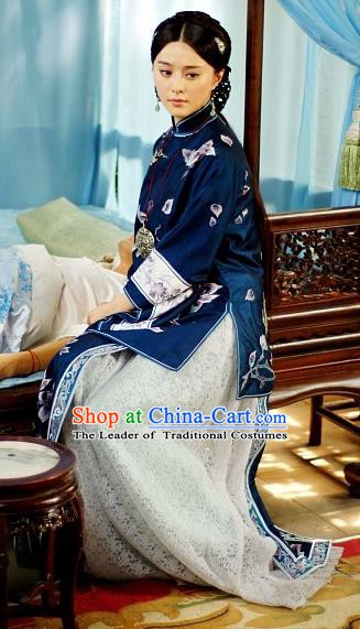Traditional Chinese Ancient Republic of China Nobility Mistress Embroidered Xiuhe Suit Costume