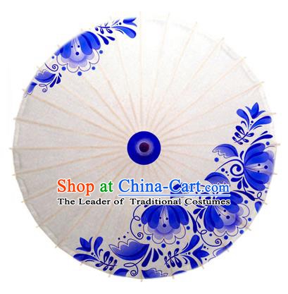China Traditional Dance Handmade Umbrella Printing Flowers Oil-paper Umbrella Stage Performance Props Umbrellas