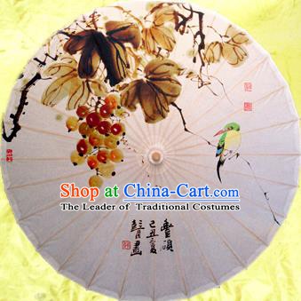 Handmade China Traditional Dance Wedding Umbrella Printing Oil-paper Umbrella Stage Performance Props Umbrellas