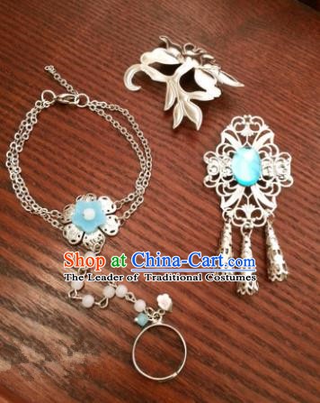 Traditional Handmade Chinese Ancient Classical Hair Accessories Bracelets Hairpins Hair Combs for Women