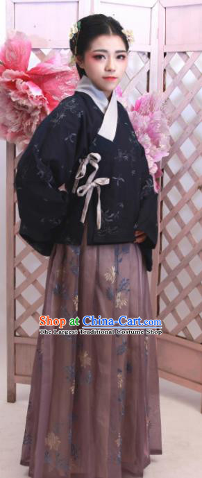 Chinese Traditional Ancient Costumes Ming Dynasty Nobility Lady Hanfu Dress for Women