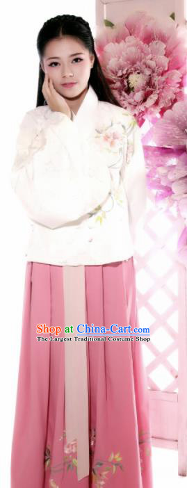 Chinese Traditional Ancient Costumes Ming Dynasty Princess Hanfu Dress for Women