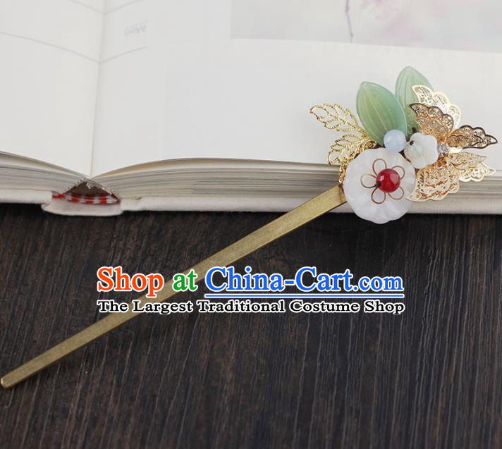 Chinese Ancient Hanfu Hair Accessories Traditional Flowers Hair Clip Hairpins for Women