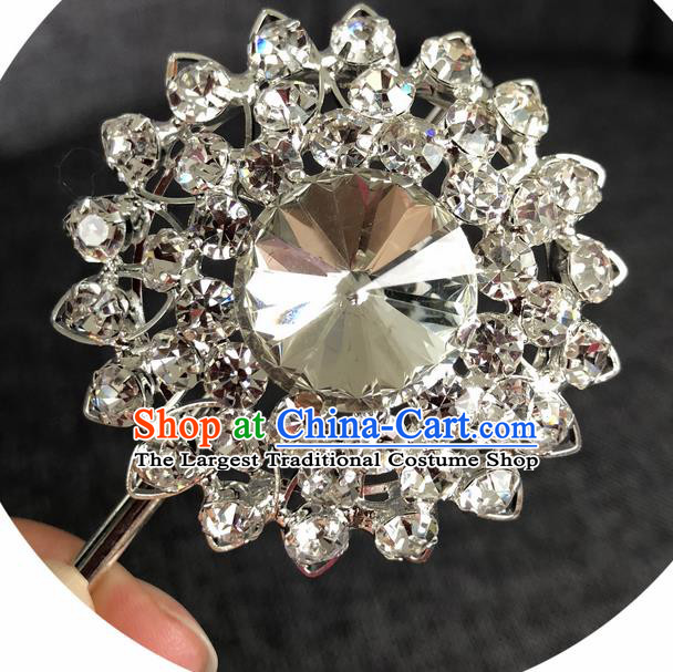 Chinese Ancient Princess Hairpins Traditional Peking Opera Diva Crystal Hair Accessories for Women