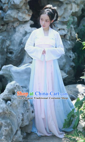 Chinese Ancient Princess Historical Costumes Tang Dynasty Palace Lady Hanfu Dress for Women