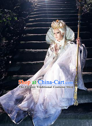 Top Grade Chinese Ancient Cosplay Monks Swordsman Costumes for Men