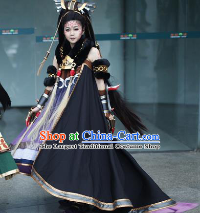 Top Grade Cosplay Assassin Costumes Halloween Female Swordsman Dress for Women