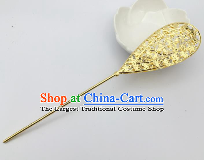 Chinese Ancient Princess Hair Accessories Palace Golden Hairpins for Women