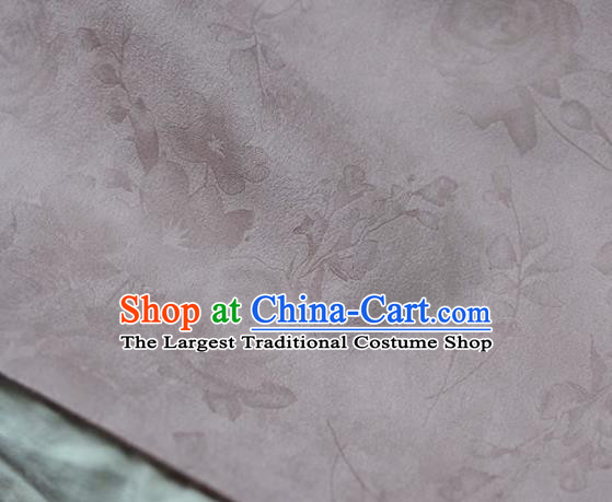 Asian Chinese Traditional Lilac Suede Fabric Chinese Costume Fabric Material