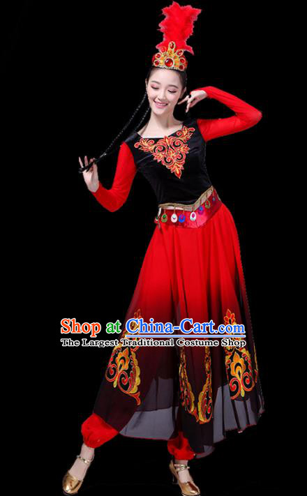 Traditional Chinese Fan Dance Folk Dance Costume Classical Yangko Dance Classical Dance Dress