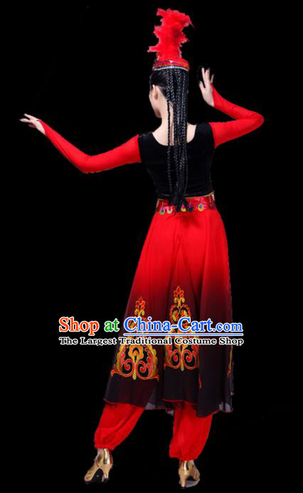Traditional Chinese Fan Dance Folk Dance Costume Classical Yangko Dance Classical Dance Dress