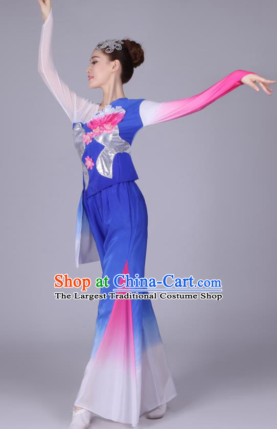 Traditional Chinese Fan Dance Folk Dance Costume Classical Yangko Dance Classical Dance Dress