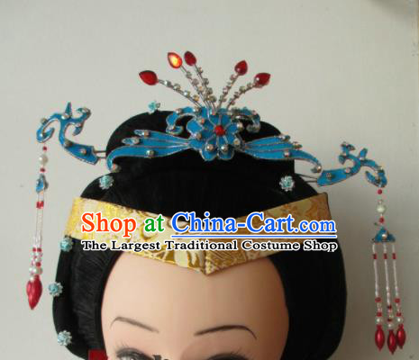 Chinese Traditional Peking Opera Hair Accessories Ancient Empress Hairpins Headwear for Adults