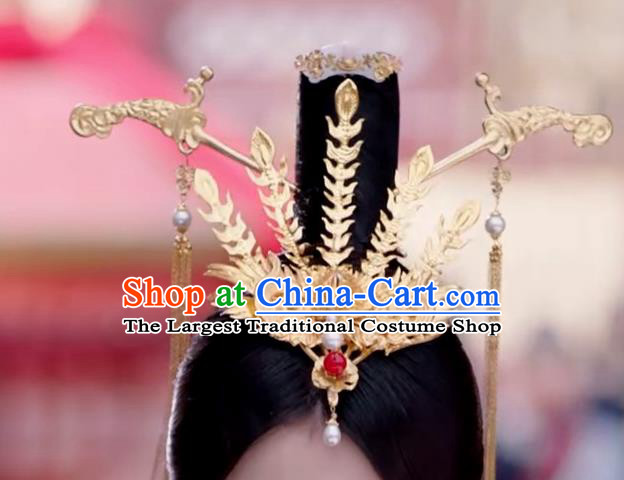 Handmade Chinese Ancient Hair Accessories Queen Hanfu Phoenix Hairpins Headwear for Women