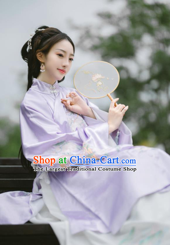 Chinese Ancient Palace Lady Hanfu Ming Dynasty Imperial Concubine Queen Embroidered Historical Costumes