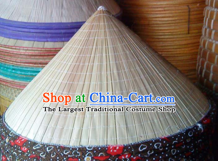 Chinese Traditional Handmade Craft Straw Hat Bamboo Hat